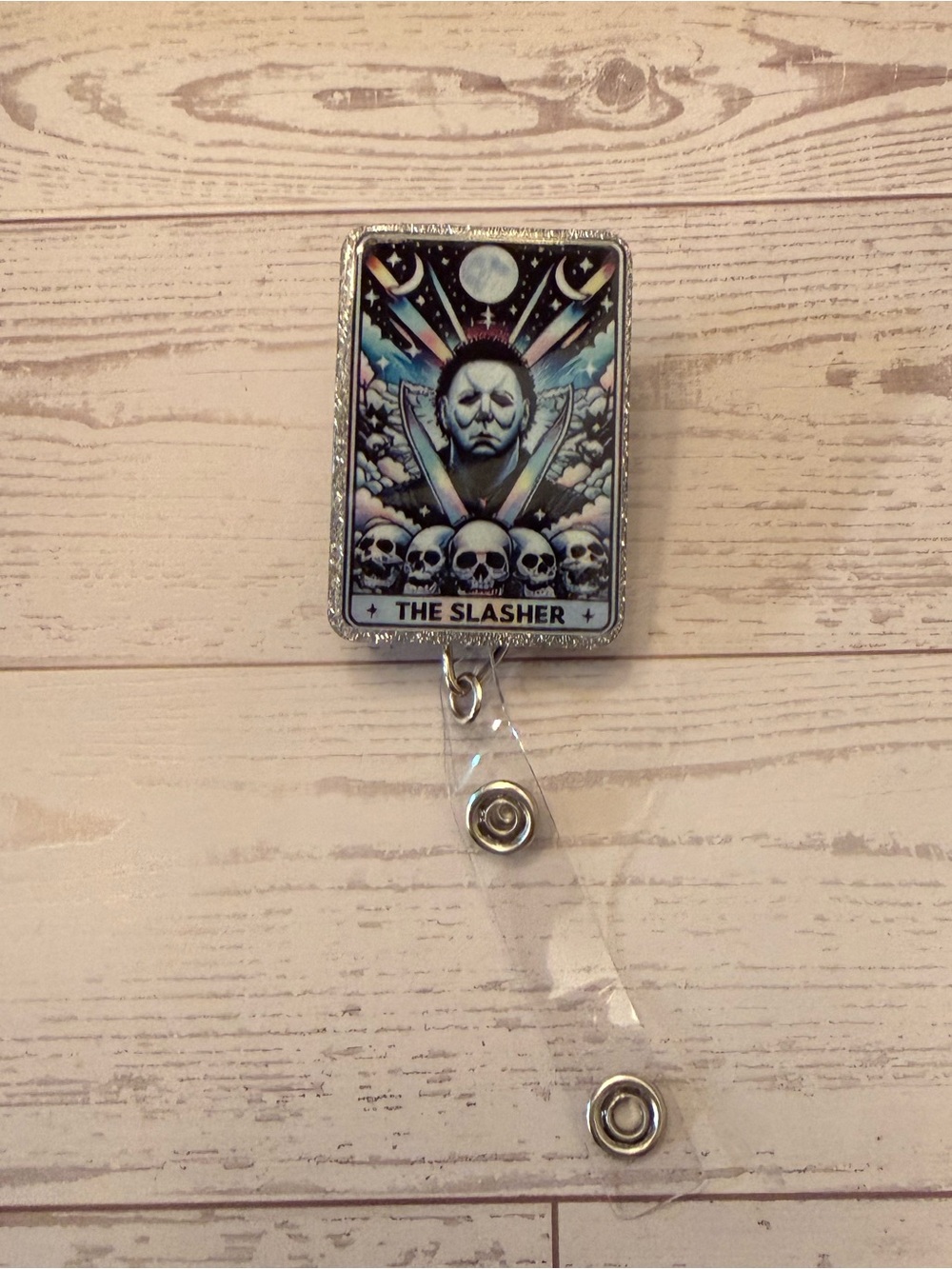 The Slasher Michael Myers Graphic Retractable Badge Reel